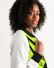 Load image into Gallery viewer, PUMP'T UNIVERSITY LOGO 'X' Women's Bomber Jacket