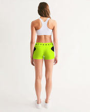 Load image into Gallery viewer, PUMP'T UNIVERSITY LOGO 'X' Women's Mid-Rise Yoga Shorts