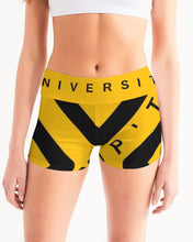 Load image into Gallery viewer, PUMP'T UNIVERSITY LOGO Women's Mid-Rise Yoga Shorts