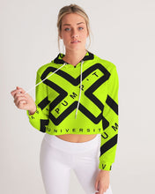 Load image into Gallery viewer, PUMP'T UNIVERSITY LOGO 'X' Women's Cropped Hoodie