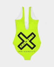 Load image into Gallery viewer, PUMP'T UNIVERSITY LOGO 'X' Women's One-Piece Swimsuit