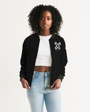 Load image into Gallery viewer, PUMP'T UNIVERSITY LOGO 'X' Women's Bomber Jacket