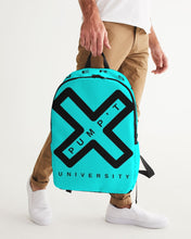Load image into Gallery viewer, PUMP'T UNIVERSITY LOGO 'X' Large Backpack - Blue Volt