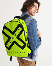 Load image into Gallery viewer, PUMP'T UNIVERSITY LOGO 'X' Large Backpack - Atomic Green