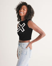 Load image into Gallery viewer, PUMP'T UNIVERSITY LOGO 'X' Women's Twist-Front Tank