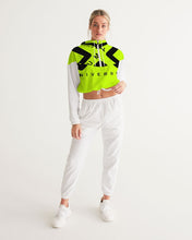 Load image into Gallery viewer, PUMP'T UNIVERSITY LOGO 'X' Women's Cropped Windbreaker