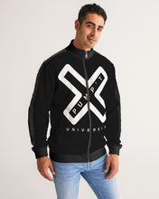 Load image into Gallery viewer, PUMP'T UNIVERSITY LOGO 'X' Men's Stripe-Sleeve Track Jacket