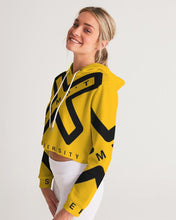 Load image into Gallery viewer, PUMP'T UNIVERSITY LOGO Women's Cropped Hoodie