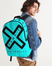 Load image into Gallery viewer, PUMP'T UNIVERSITY LOGO 'X' Large Backpack - Blue Volt