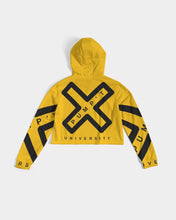 Load image into Gallery viewer, PUMP'T UNIVERSITY LOGO Women's Cropped Hoodie