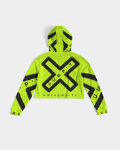 Load image into Gallery viewer, PUMP'T UNIVERSITY LOGO 'X' Women's Cropped Hoodie