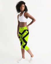 Load image into Gallery viewer, PUMP'T UNIVERSITY LOGO 'X' Women's Mid-Rise Capri