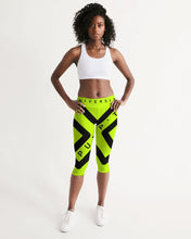 Load image into Gallery viewer, PUMP'T UNIVERSITY LOGO 'X' Women's Mid-Rise Capri
