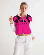 Load image into Gallery viewer, PUMP'T UNIVERSITY LOGO Women's Cropped Windbreaker