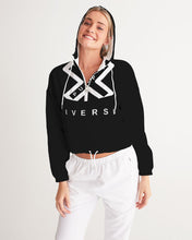 Load image into Gallery viewer, PUMP'T UNIVERSITY LOGO 'X' Women's Cropped Windbreaker