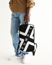 Load image into Gallery viewer, PUMP'T UNIVERSITY LOGO 'X' Slim Tech Backpack