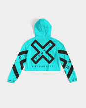 Load image into Gallery viewer, PUMP'T UNIVERSITY LOGO 'X' Women's Cropped Hoodie