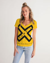 Load image into Gallery viewer, PUMP'T UNIVERSITY LOGO Women's V-Neck Tee