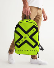 Load image into Gallery viewer, PUMP'T UNIVERSITY LOGO 'X' Large Backpack - Atomic Green