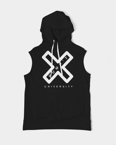 PUMP'T UNIVERSITY LOGO 'X' Men's Premium Heavyweight Sleeveless Hoodie