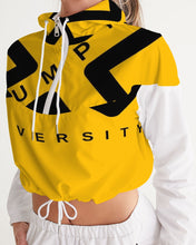 Load image into Gallery viewer, PUMP&#39;T UNIVERSITY LOGO Women&#39;s Cropped Windbreaker
