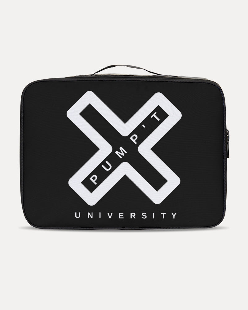 PUMP'T UNIVERSITY LOGO 'X' Jetsetter Travel Case - Black ice