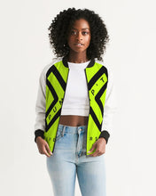 Load image into Gallery viewer, PUMP&#39;T UNIVERSITY LOGO &#39;X&#39; Women&#39;s Bomber Jacket
