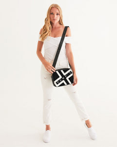 PUMP'T UNIVERSITY LOGO 'X' Crossbody Bag - Black Ice