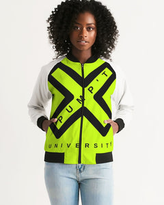 PUMP'T UNIVERSITY LOGO 'X' Women's Bomber Jacket