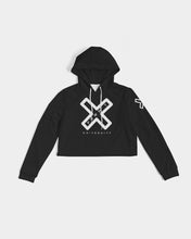 Load image into Gallery viewer, PUMP&#39;T UNIVERSITY LOGO &#39;X&#39; Women&#39;s Cropped Hoodie
