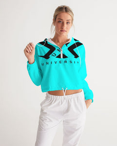 PUMP'T UNIVERSITY LOGO 'X' Women's Cropped Windbreaker