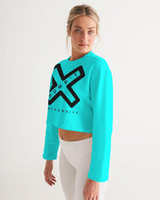 Load image into Gallery viewer, PUMP&#39;T UNIVERSITY LOGO &#39;X&#39; Women&#39;s Cropped Sweatshirt
