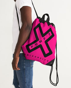PUMP'T UNIVERSITY LOGO Canvas Drawstring Bag