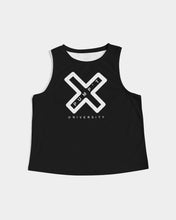 Load image into Gallery viewer, PUMP&#39;T UNIVERSITY LOGO &#39;X&#39; Women&#39;s Cropped Tank
