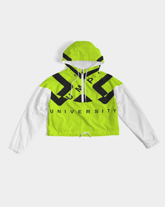 PUMP'T UNIVERSITY LOGO 'X' Women's Cropped Windbreaker