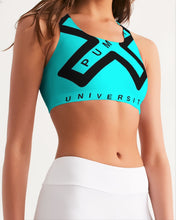 Load image into Gallery viewer, PUMP&#39;T UNIVERSITY LOGO &#39;X&#39; Women&#39;s Seamless Sports Bra
