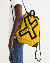 Load image into Gallery viewer, PUMP&#39;T UNIVERSITY LOGO Canvas Drawstring Bag
