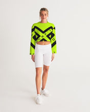 Load image into Gallery viewer, PUMP&#39;T UNIVERSITY LOGO &#39;X&#39; Women&#39;s Cropped Sweatshirt
