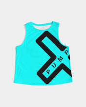 Load image into Gallery viewer, PUMP&#39;T UNIVERSITY LOGO &#39;X&#39; Women&#39;s Cropped Tank
