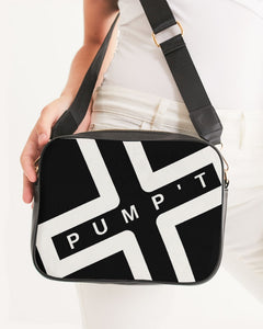 PUMP'T UNIVERSITY LOGO 'X' Crossbody Bag - Black Ice