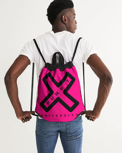 PUMP'T UNIVERSITY LOGO Canvas Drawstring Bag