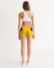 Load image into Gallery viewer, PUMP&#39;T UNIVERSITY LOGO Women&#39;s Mid-Rise Yoga Shorts
