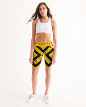 Load image into Gallery viewer, PUMP&#39;T UNIVERSITY LOGO Women&#39;s Mid-Rise Bike Shorts
