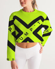 Load image into Gallery viewer, PUMP&#39;T UNIVERSITY LOGO &#39;X&#39; Women&#39;s Cropped Sweatshirt
