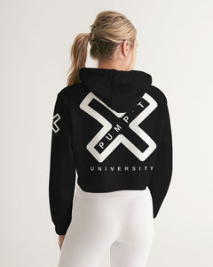 PUMP'T UNIVERSITY LOGO 'X' Women's Cropped Hoodie