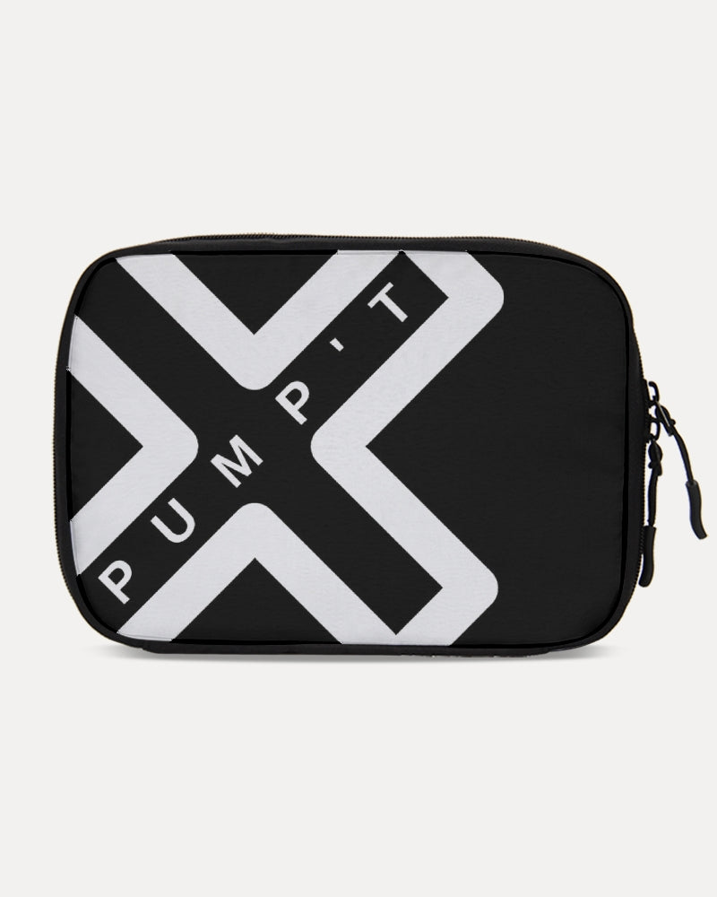 PUMP'T UNIVERSITY LOGO 'X' Large Travel Organizer - Black Ice