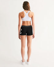 Load image into Gallery viewer, PUMP&#39;T UNIVERSITY LOGO &#39;X&#39; Women&#39;s Mid-Rise Yoga Shorts
