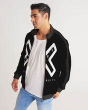 Load image into Gallery viewer, PUMP&#39;T UNIVERSITY LOGO &#39;X&#39; Men&#39;s Stripe-Sleeve Track Jacket
