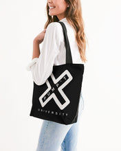 Load image into Gallery viewer, PUMP&#39;T UNIVERSITY LOGO &#39;X&#39; Canvas Zip Tote - Black Ice
