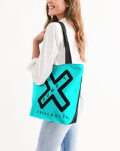 Load image into Gallery viewer, PUMP&#39;T UNIVERSITY LOGO &#39;X&#39; Canvas Zip Tote

